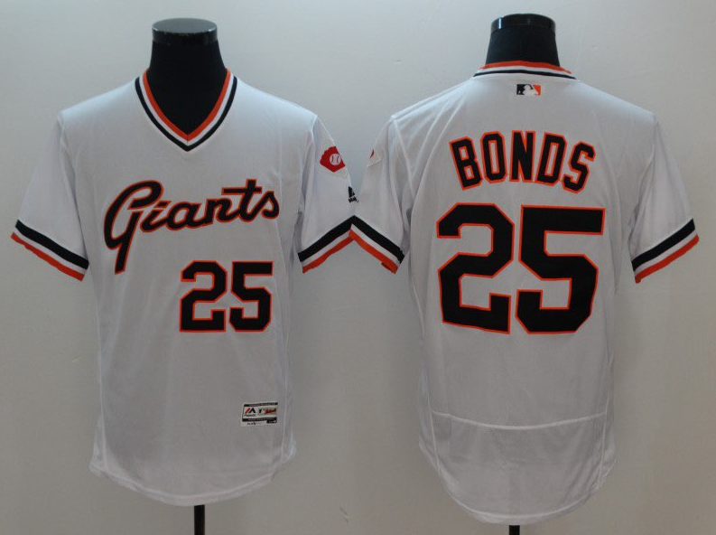 Men's San Francisco Giants White Customized Stitched MLB Jersey